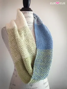 Color Theory Cowl PDF Infinity Scarf Knitting Pattern