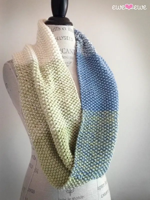 Color Theory Cowl PDF Infinity Scarf Knitting Pattern