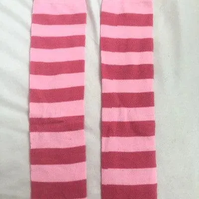 Harajuku Outfits Stylish Striped Thigh High Socks for Halloween