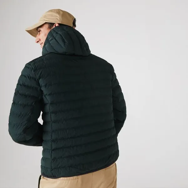 Men's Lightweight Foldable Hooded Water-Resistant Puffer Coat - Bh1930