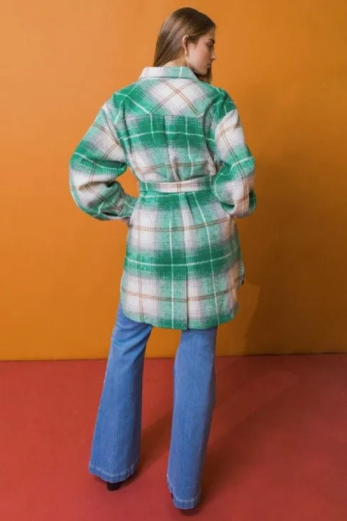 Plaid Perfect Midi Shacket