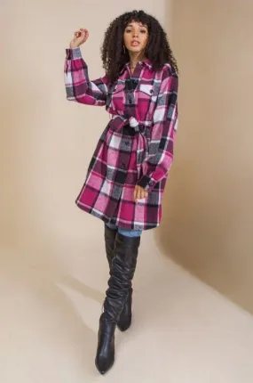 Plaid Perfect Midi Shacket