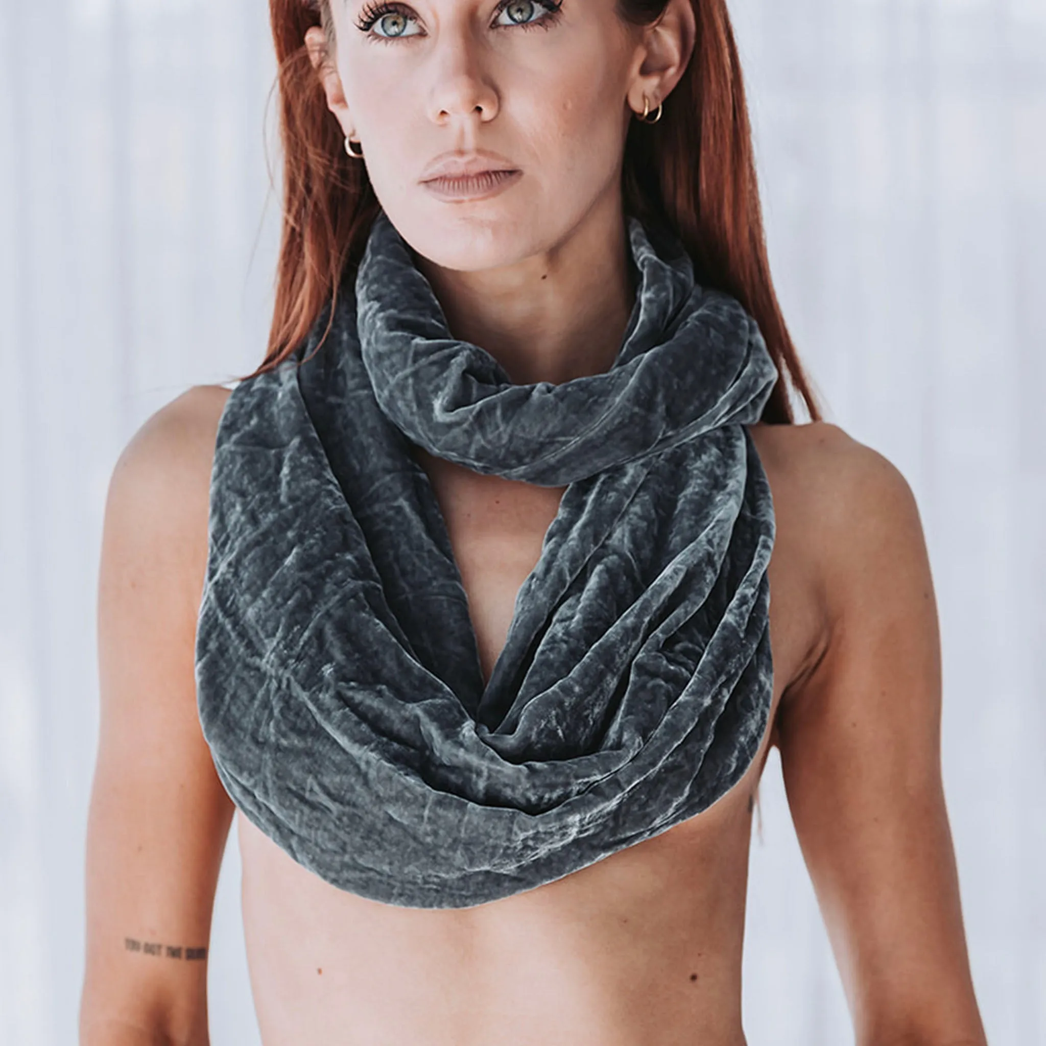 Silk Velvet Infinity Scarves