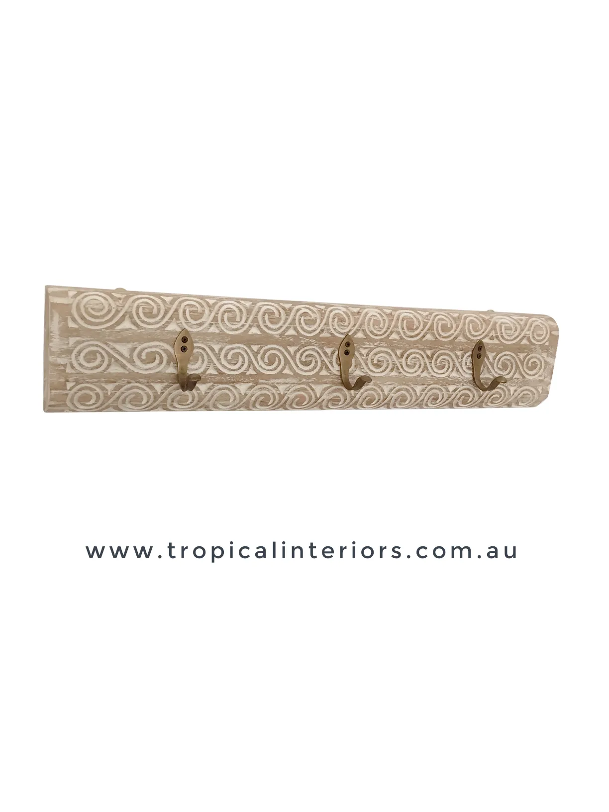 Timor Carved Coat Hook - Light
