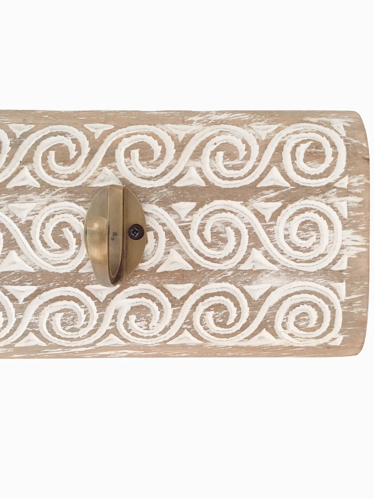 Timor Carved Coat Hook - Light